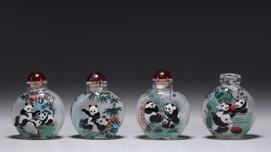 Appraisal: Group of four Chinese snuff bottles the set entitled The