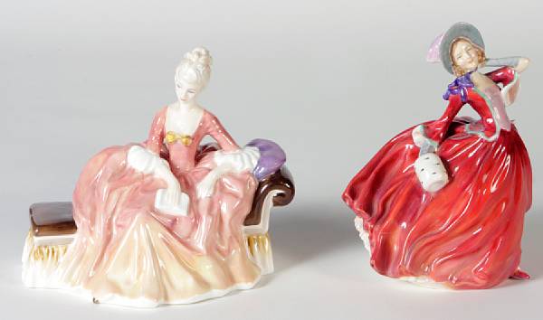 Appraisal: A group of four Royal Doulton figures comprising Reverie HN