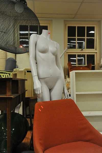 Appraisal: THREE WHITE FEMALE FASHION MANNEQUINS