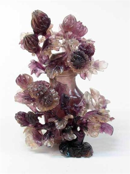 Appraisal: Chinese amethyst covered vase probably th century H in Of