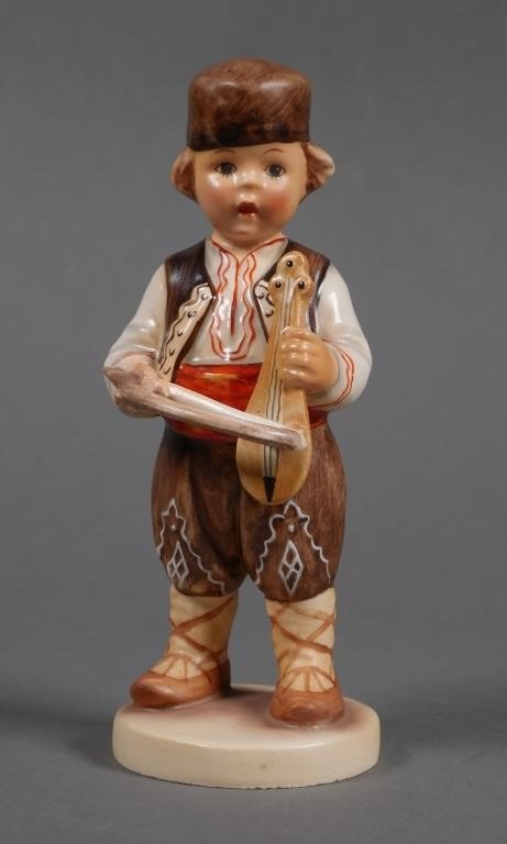 Appraisal: International Hummel Serbian Boy playing gusle string instrument This piece