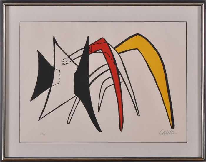 Appraisal: ALEXANDER CALDER - UNTITLED Lithograph x in sight signed lower