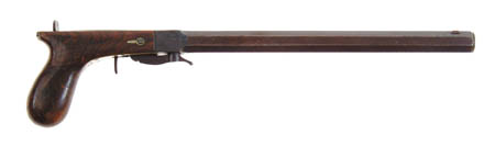 Appraisal: BROWN UNDERHAMMER PISTOL Cal - oct bbl marked J BROWN