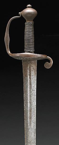 Appraisal: A Dutch Walloon swordsecond half th century Straight inch double