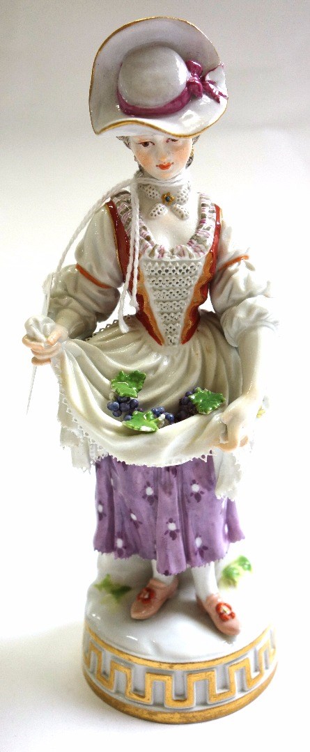 Appraisal: A Meissen porcelain figure late th century modelled as a