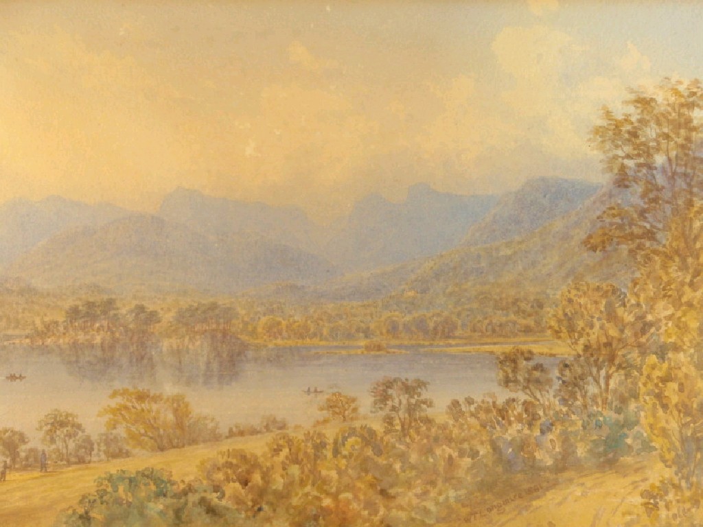 Appraisal: William Taylor Longmire - Summer Lake District scene with figures