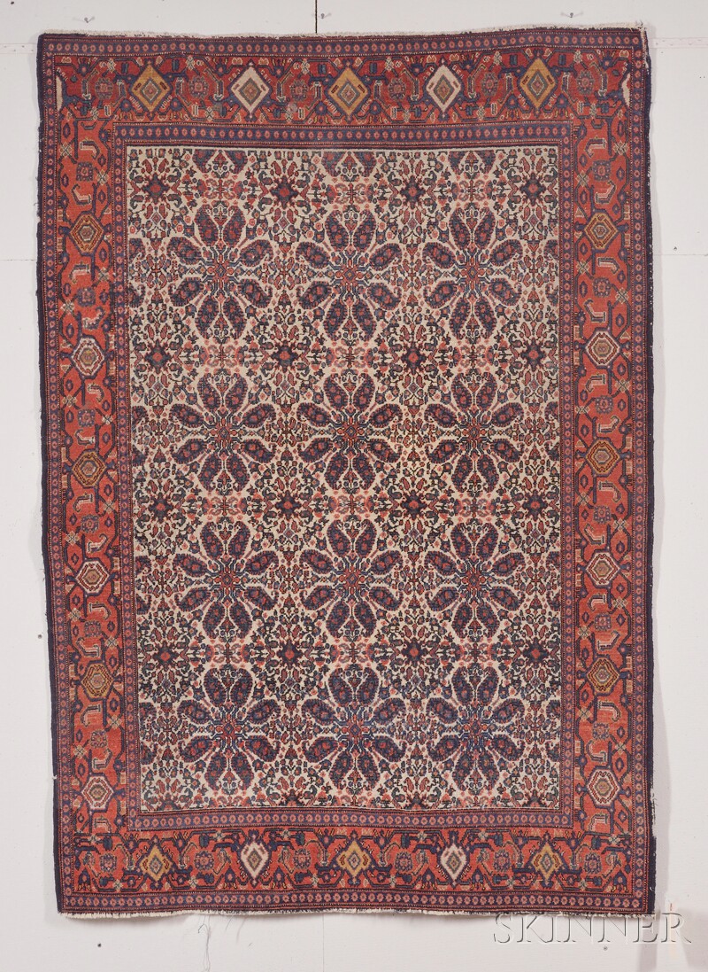 Appraisal: Senneh Rug Northwest Persia early th century area of minor