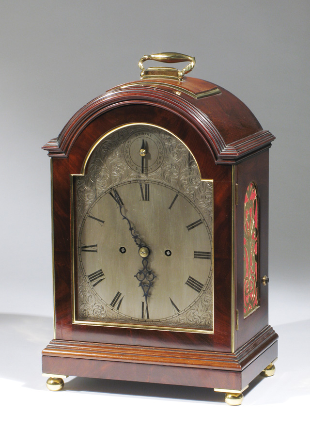 Appraisal: REGENCY MAHOGANY CASE BRACKET CLOCK English first quarter of the