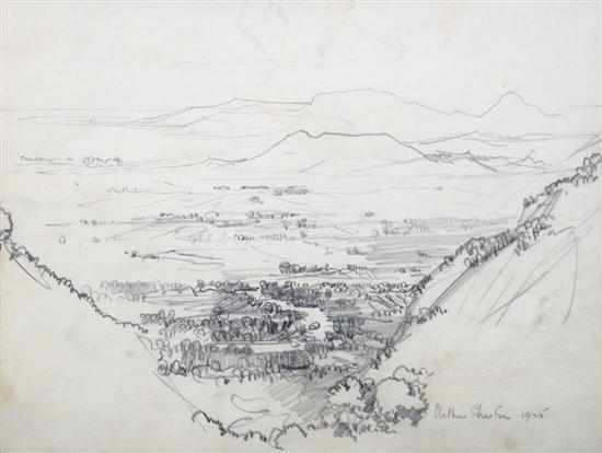 Appraisal: Arthur Streeton - Study for Barron Gorge and Sugar Plains