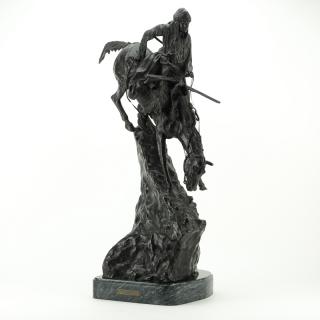 Appraisal: After Frederic Remington American - Mountain Man Bronze Sculpture on