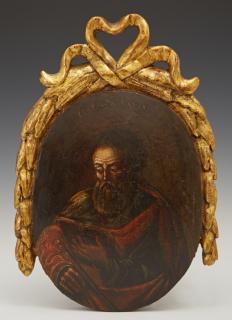 Appraisal: Russian Icon of St Paul th c oil on convex