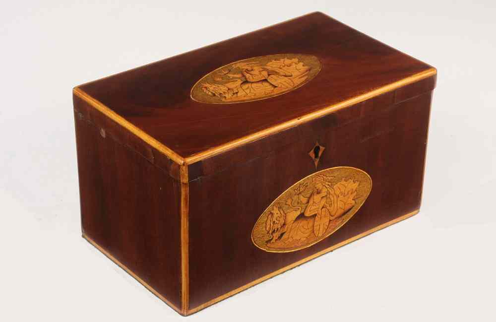 Appraisal: TEA BOX - Late th c English Tea Box in