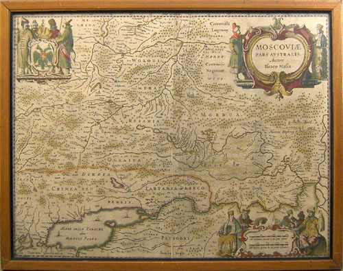 Appraisal: Engraved map of Russia x