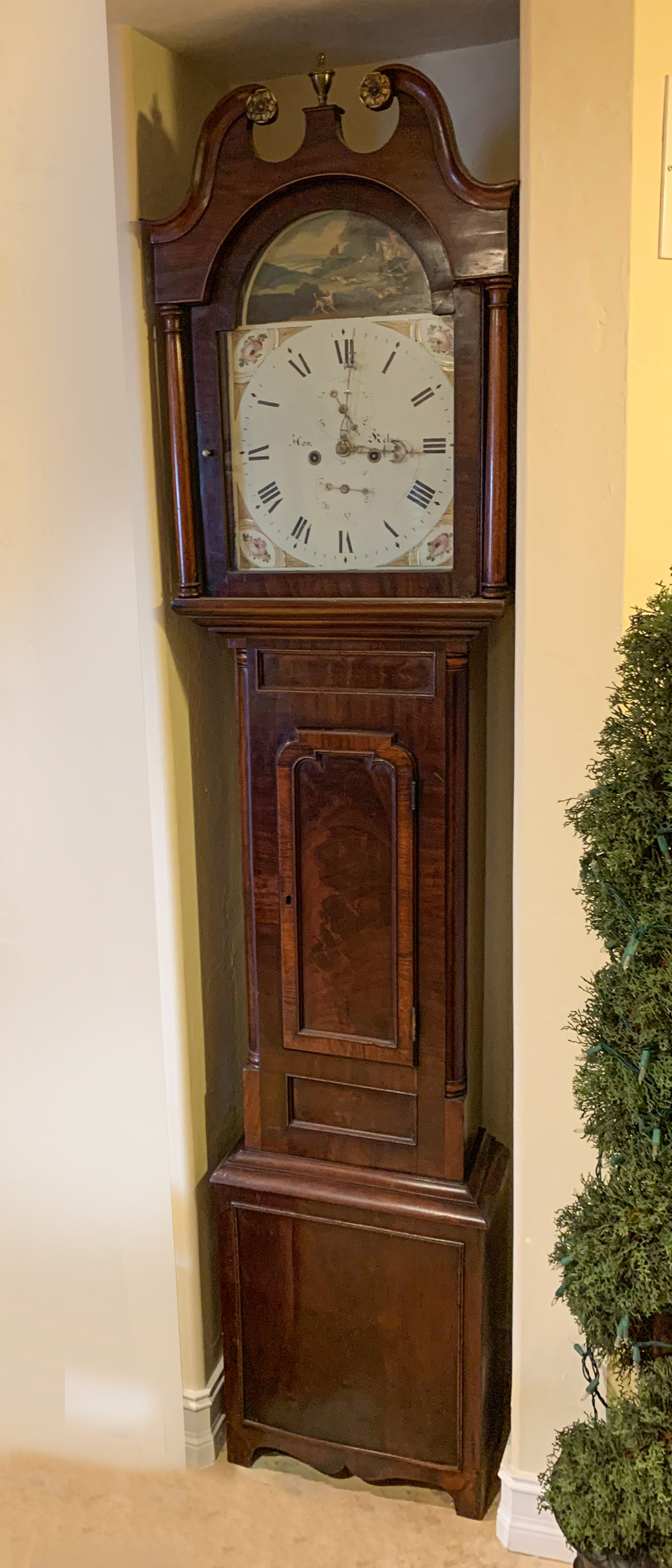 Appraisal: EARLY TALL CASE CLOCK Tall case clock having a surmounting