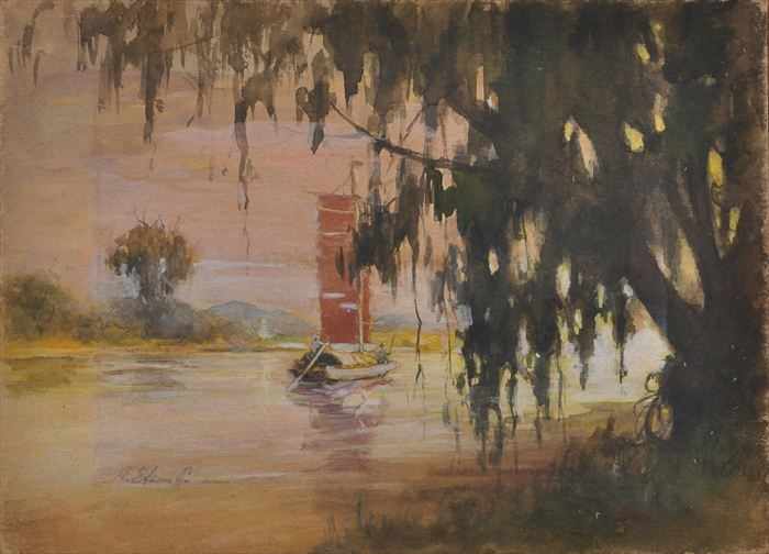 Appraisal: ANATOLE EFIMOFF - TWO SCENES IN CHINA Two watercolors on