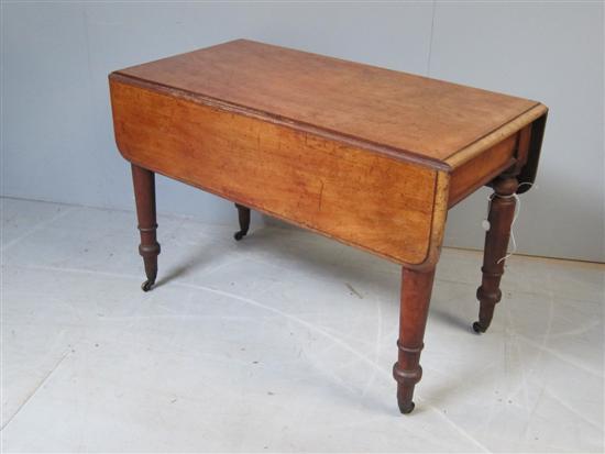 Appraisal: A th century mahogany Pembroke table with a single drawer