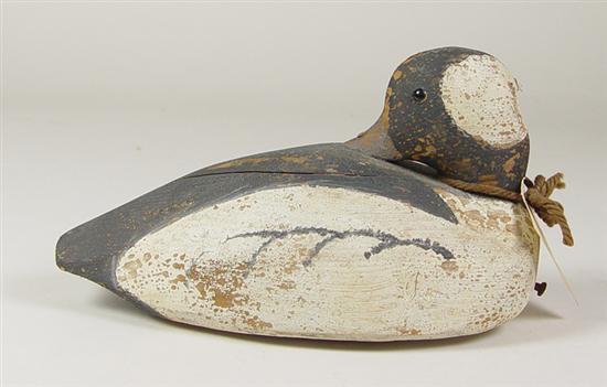 Appraisal: Wayne Waterfield Decoy Sleeping head duck Stamped CWW and signed