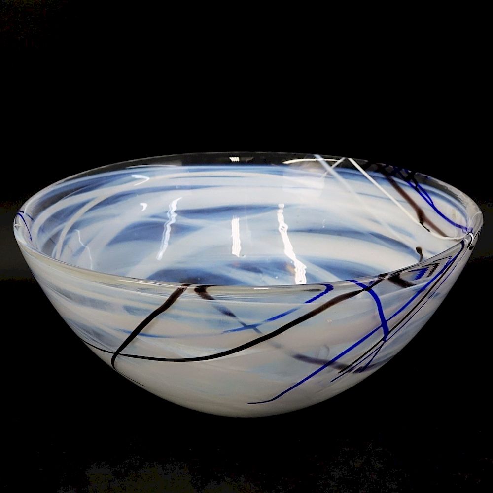 Appraisal: Kosta Boda Art Glass Contrast Bowl by Anna Ehrner Kosta