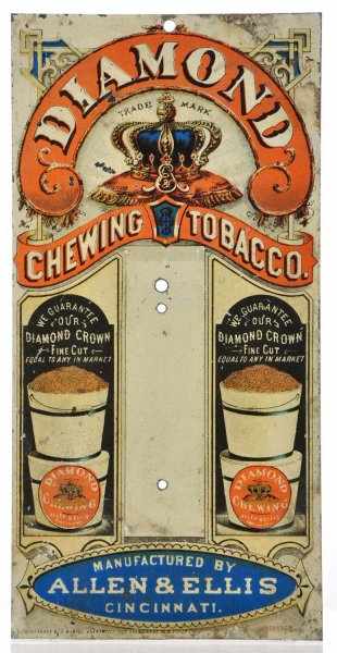 Appraisal: Diamond Chewing Tobacco Sign Description Rare early Tushfarber Co This