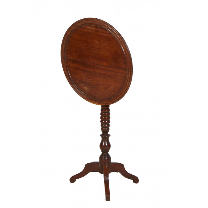 Appraisal: French Louis Philippe Carved Walnut Tilt Top Candlestand th c