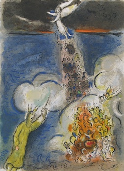 Appraisal: Marc Chagall Russian French - Moses Parts The Red Sea