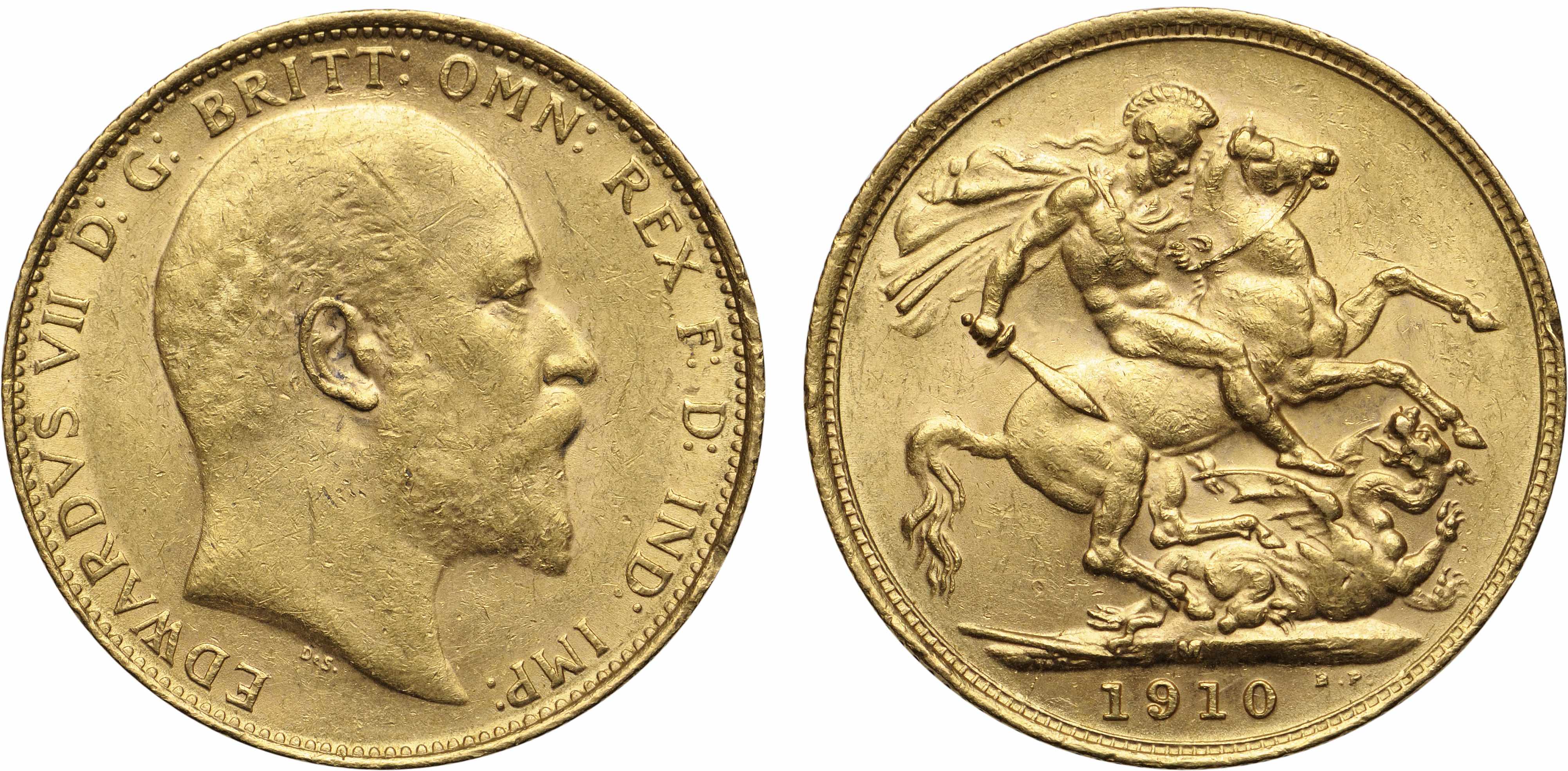 Appraisal: Australia Edward VII Sovereign -M KM- A couple of tiny