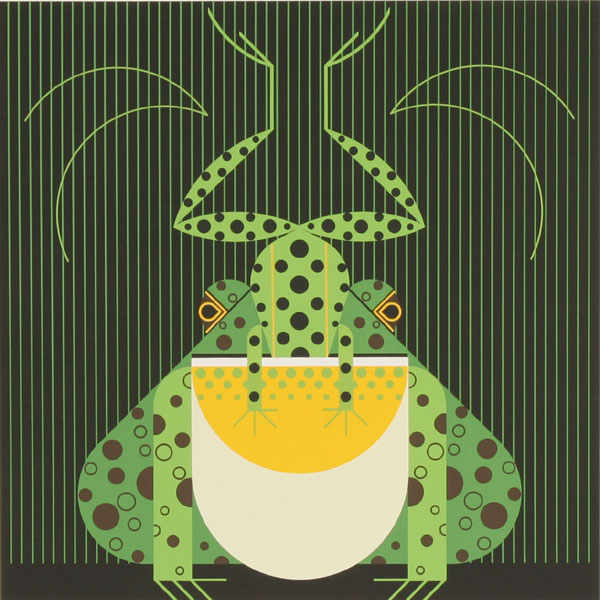 Appraisal: Charles Harper American b Frog Eat Frog art print x