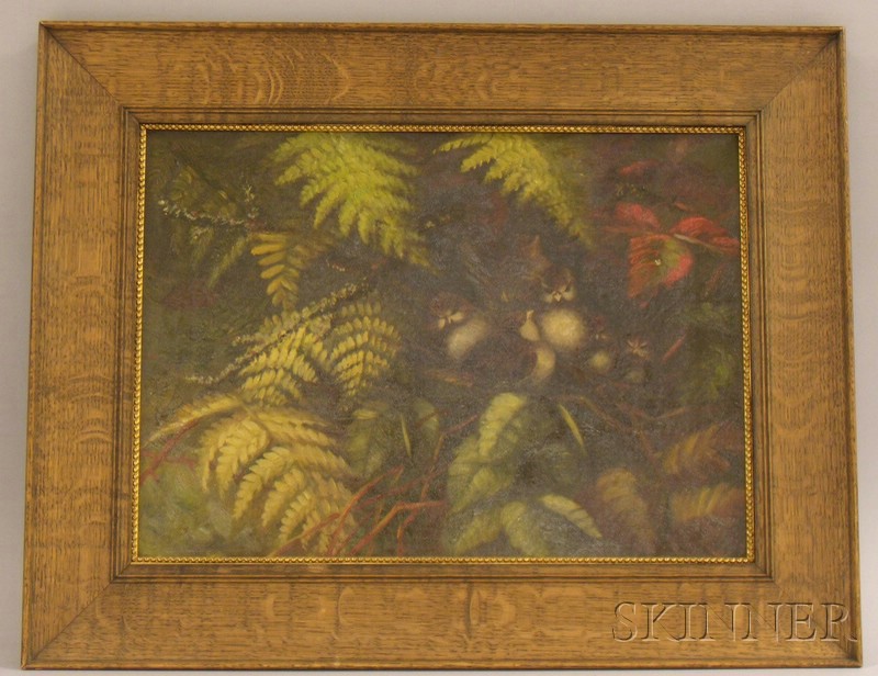 Appraisal: Oak Framed American School th th Century Oil on Canvas