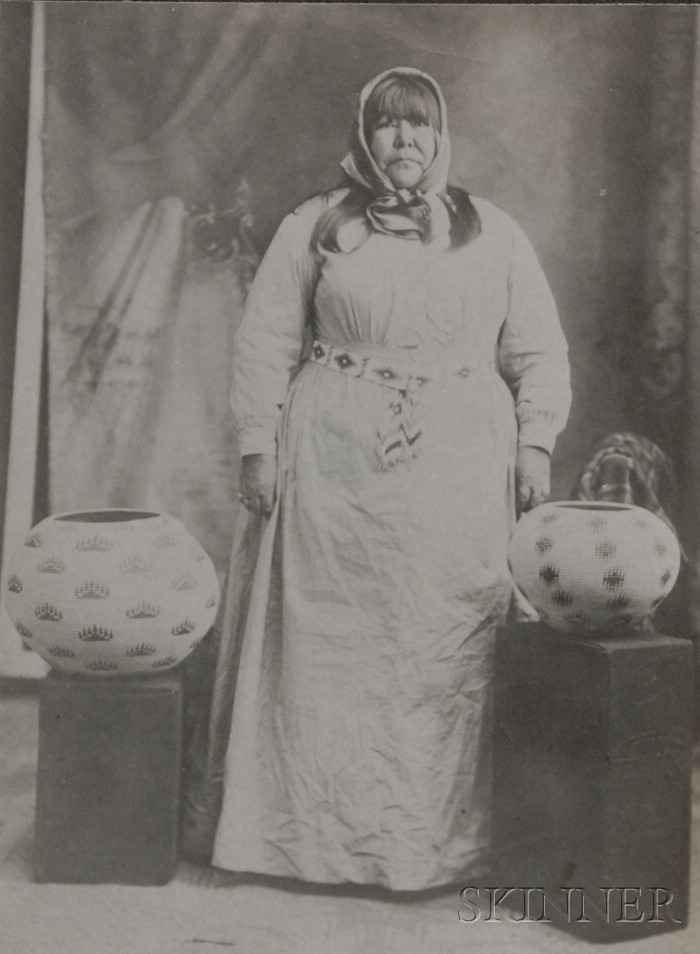 Appraisal: Photograph of Famous Washo Basket Maker Dat So La Lee