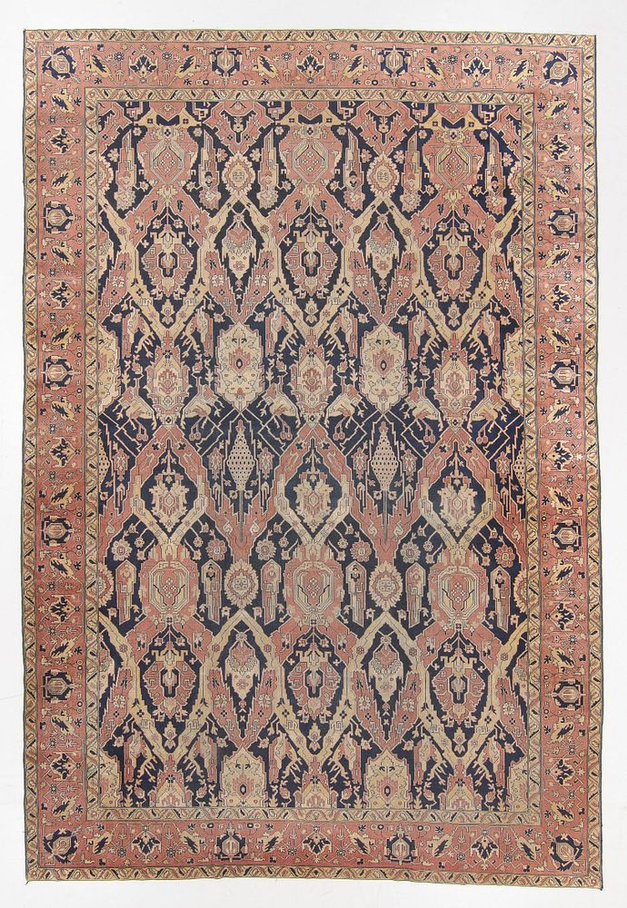 Appraisal: Vintage Agra Rug India ' '' x ' '' Vintage