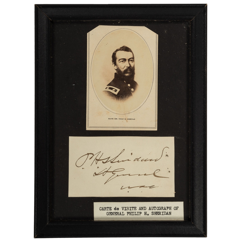 Appraisal: CIVIL WAR A group of clipped signatures with CDVs of