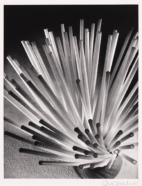 Appraisal: Ruth Bernhard American - Straws Gelatin silver print printed later