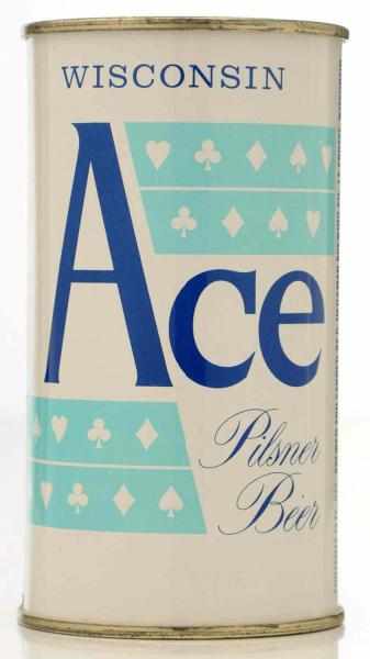 Appraisal: Ace Pilsner Beer Can - Heileman Bottom has been opened