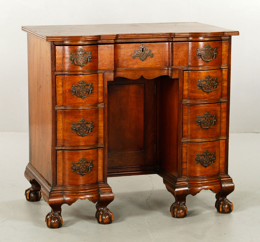 Appraisal: - th th C American Mahogany Desk th th century