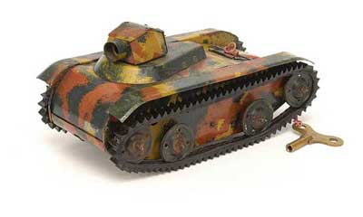 Appraisal: Unconfirmed German Maker comprising large tin plate tank x x