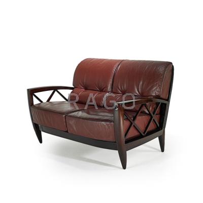 Appraisal: MARIANI PACE Loveseat New York Italy s Stained and lacquered