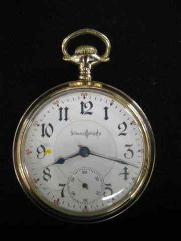 Appraisal: Illinois Railroad Pocketwatch jewels Bunn model size gold-filled working