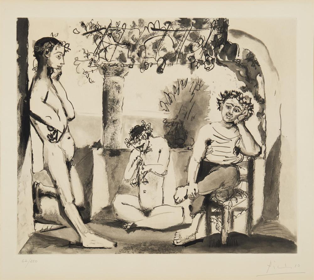 Appraisal: After Pablo Picasso - Spanish Bacchanale Etching and aquatint on