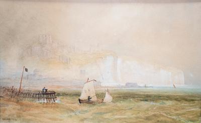 Appraisal: Frederick Clive Newcome - Dover signed and dated watercolour cm