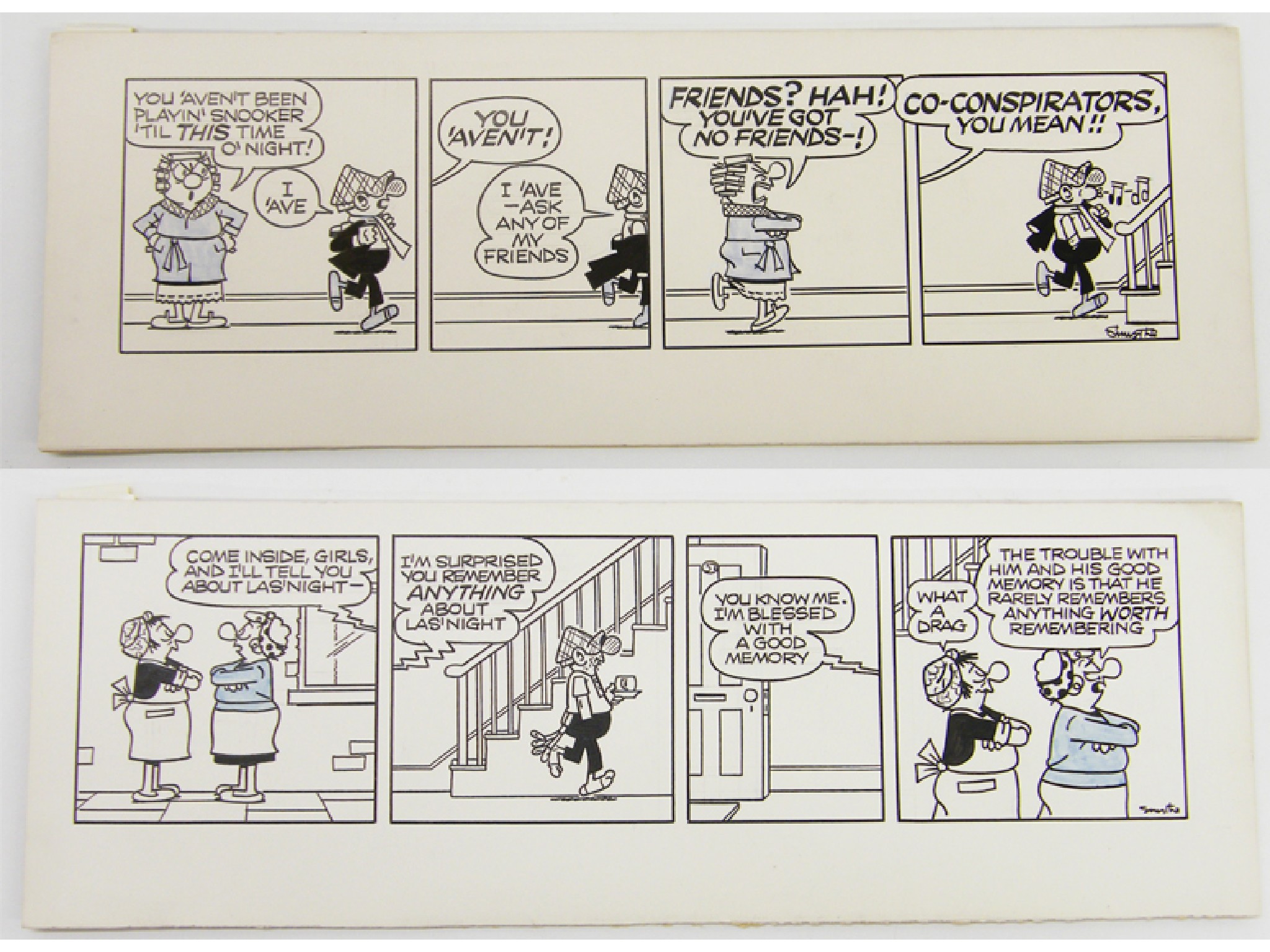 Appraisal: Reginald Smythe - - Andy Capp his wife Flo two