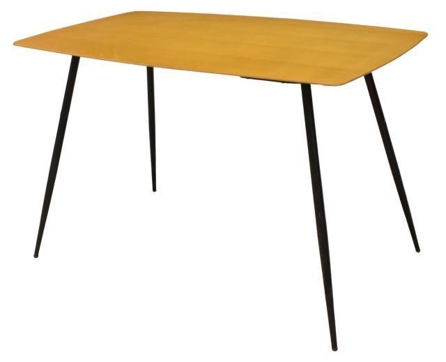 Appraisal: Italian mid-century modern table c s shaped tabletop on tapered