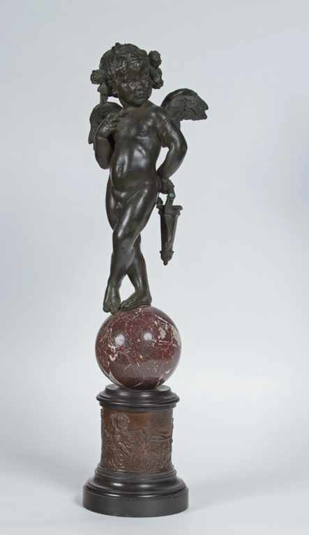 Appraisal: FREDERICK MacMONNIES American - ''Sulky Cupid'' bronze Master-Foundry original unsigned