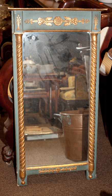 Appraisal: Victorian painted and gilt decorated wall mirror Estimate - All