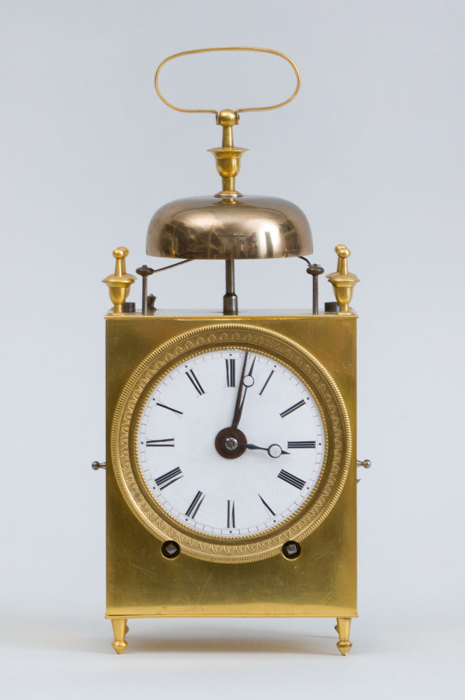 Appraisal: CHARLES X ORMOLU MANTLE CLOCK The in dial within petal