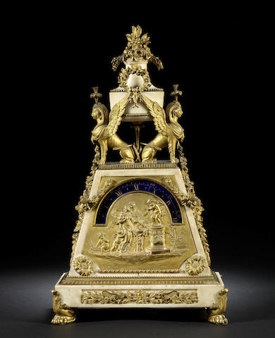 Appraisal: A rare French Louis XVI late th century gilt-bronze white