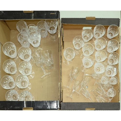 Appraisal: A part suite of Lismore pattern table glass comprising five