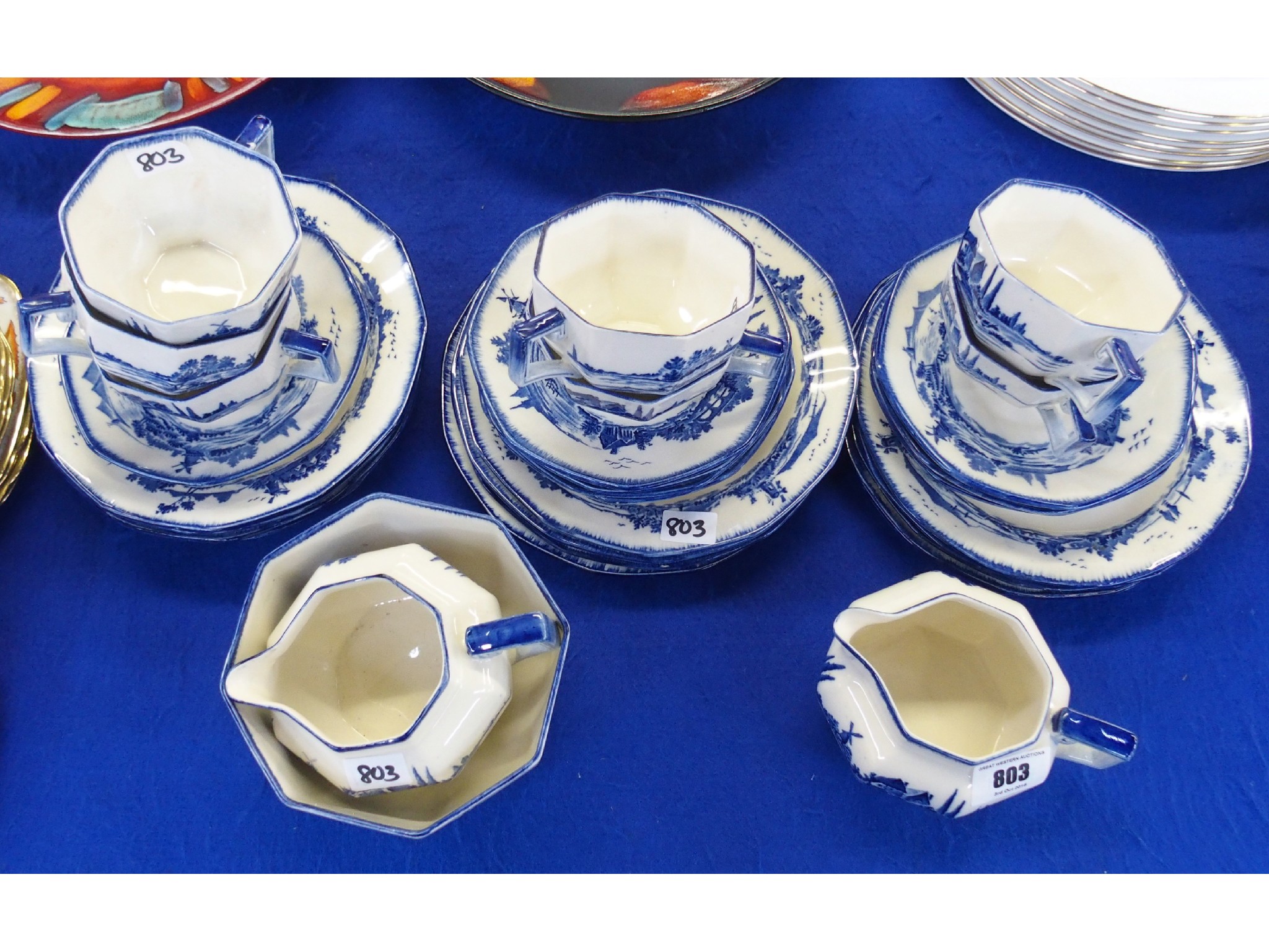 Appraisal: Royal Doulton Norfolk tea set with two creamers and sugar