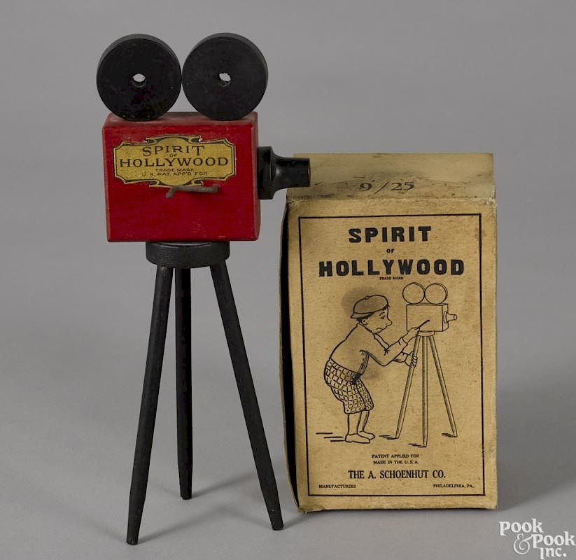 Appraisal: Schoenhut Spirit of Hollywood painted wood camera in its original