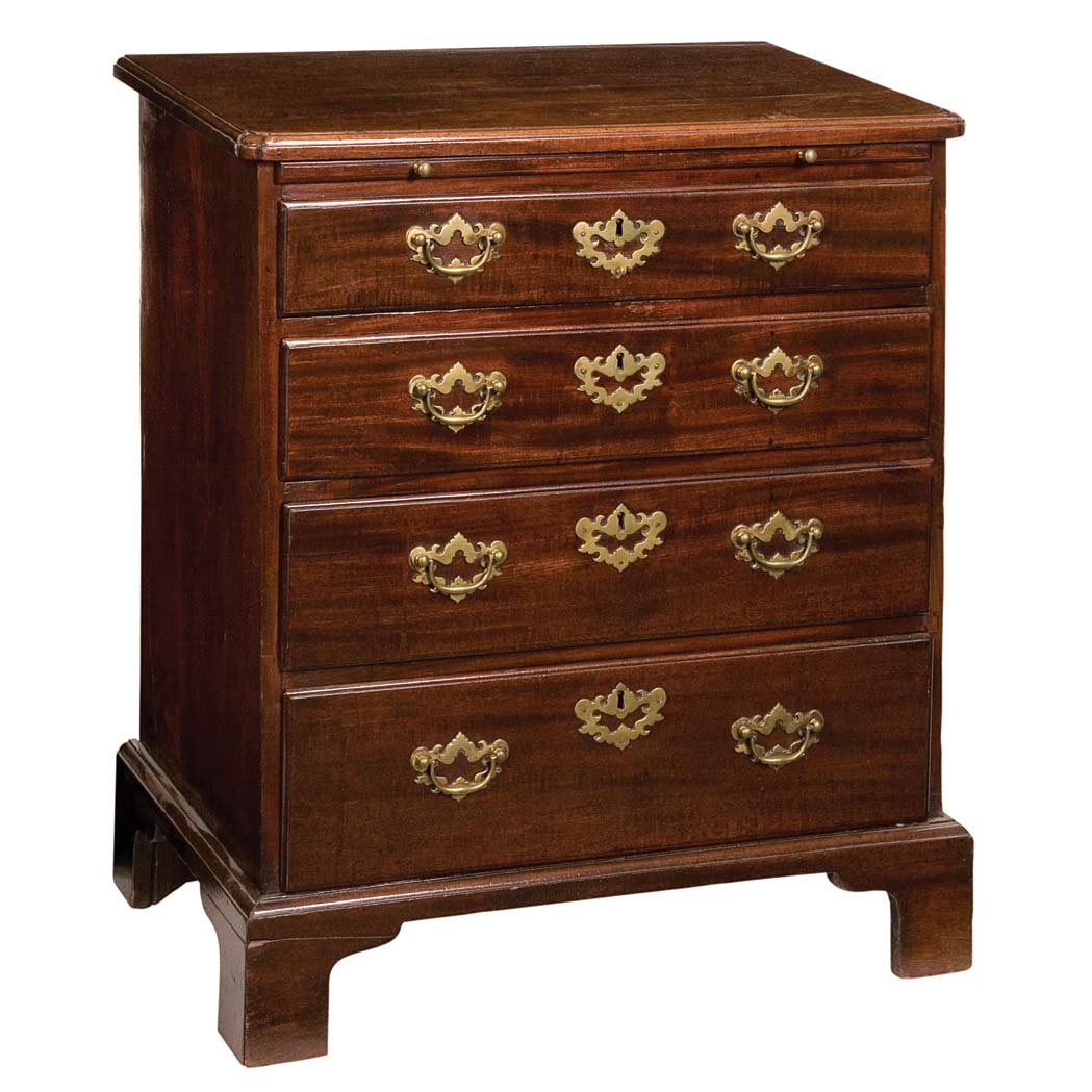 Appraisal: George III Mahogany Bachelor's Chest of Drawers Late th century