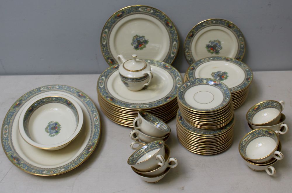 Appraisal: LENOX Autumn Porcelain Service To include plates plates plates saucers